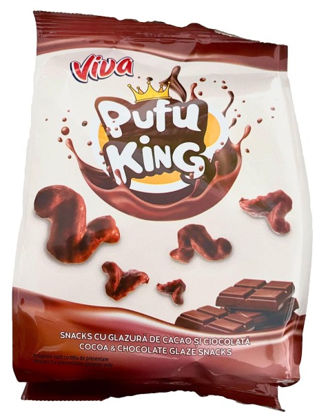 Pufu King cu cacao si glazura de ciocolata